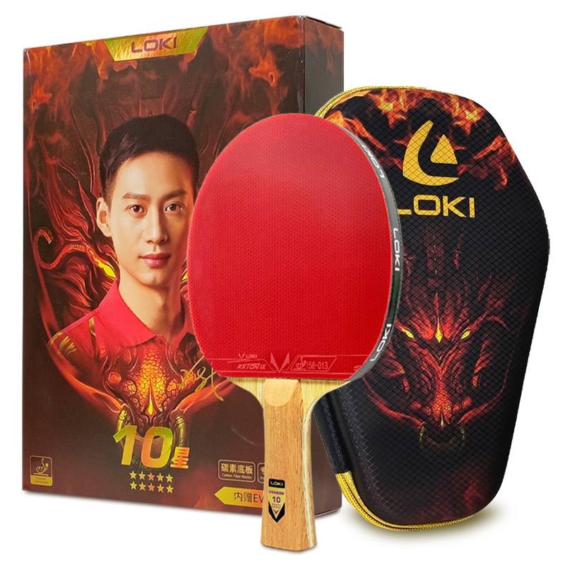 Badminton Racket Carbon - Original LOKI Tischtennisschläger Dragon Series Ping-Pong-Schläger