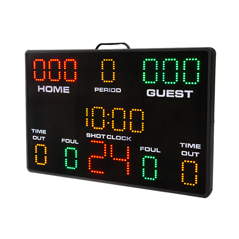 Scoreboard Digital - Tragbare LED-Multisport-Elektronische Basketball-Anzeigetafel mit Shot-Clock, Digitaler