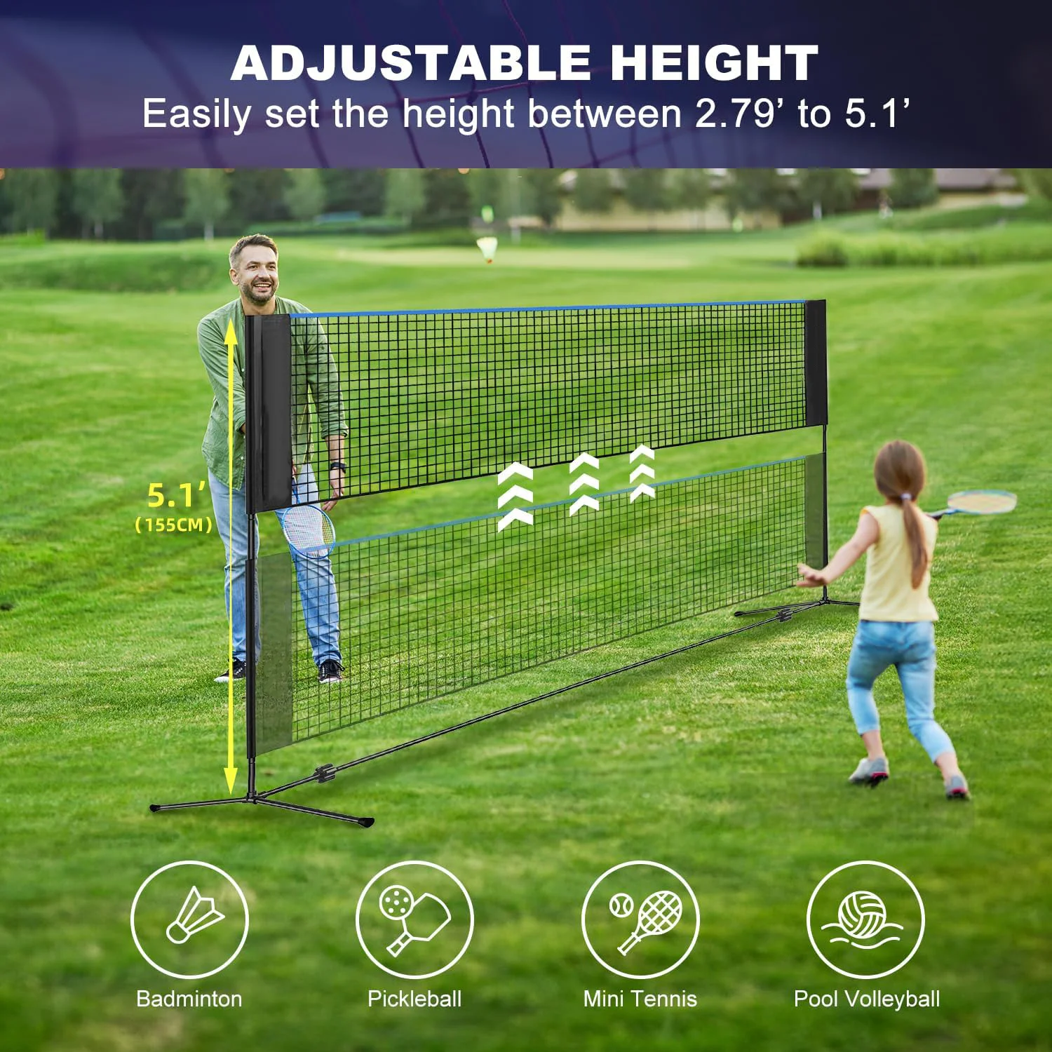 Höhenverstellbares 10FT Multi- – Badminton Bag Bewertung und Preis