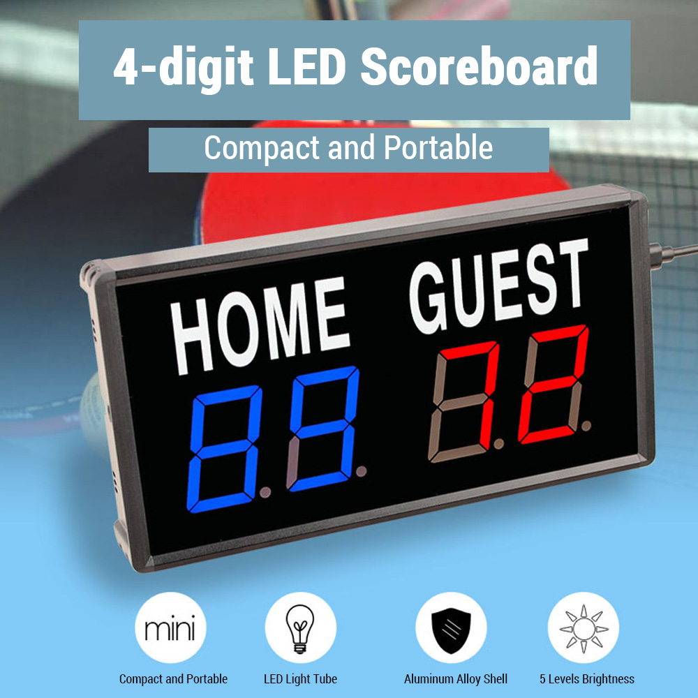 Tragbare 4-stellige LED-Anzeig – Scoreboard Digital Bewertung und Preis